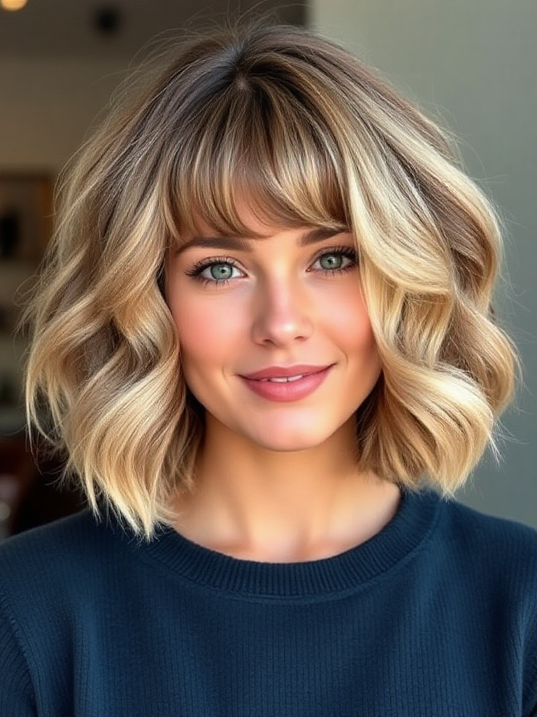 Short Blunt Bob with Bangs