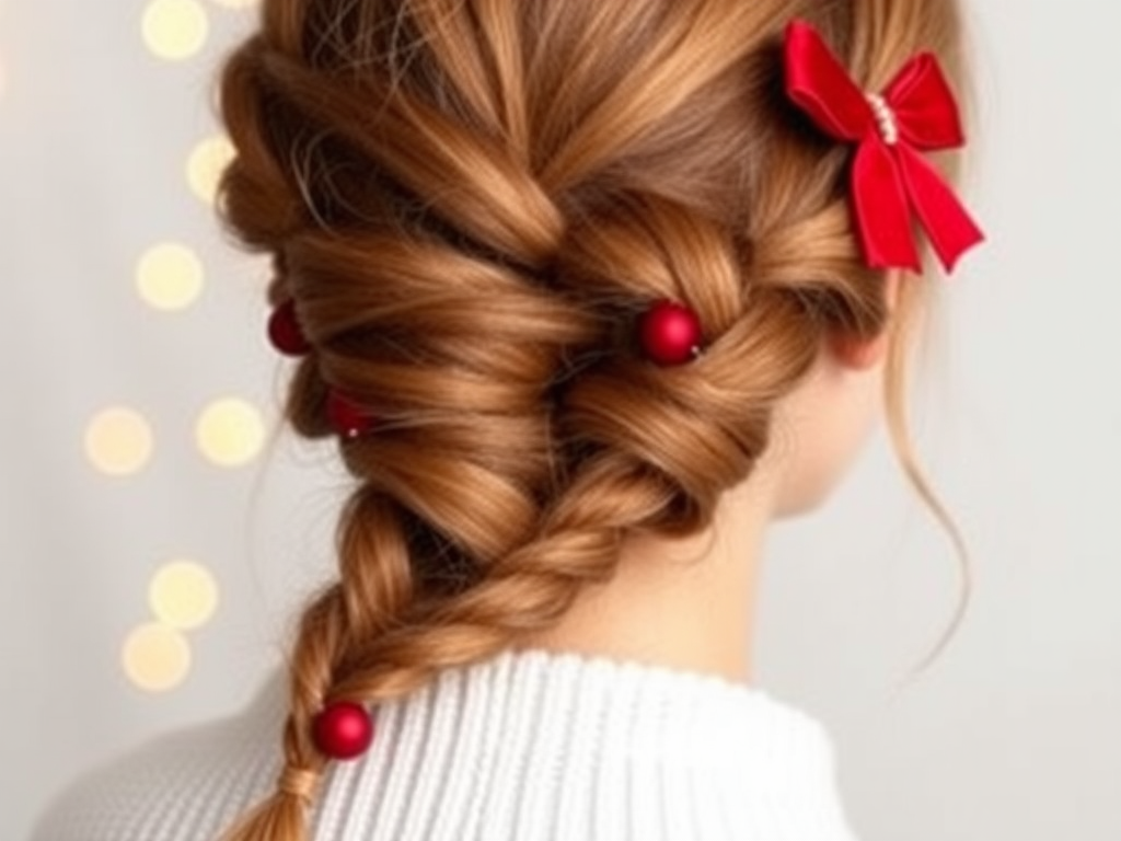 Image for Fishtail Braid with Mini Ornaments