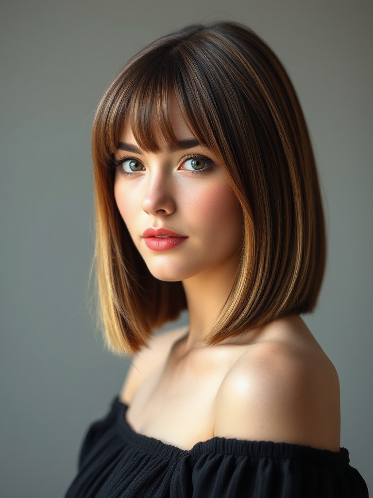 Shoulder-Length Straight Hairstyles