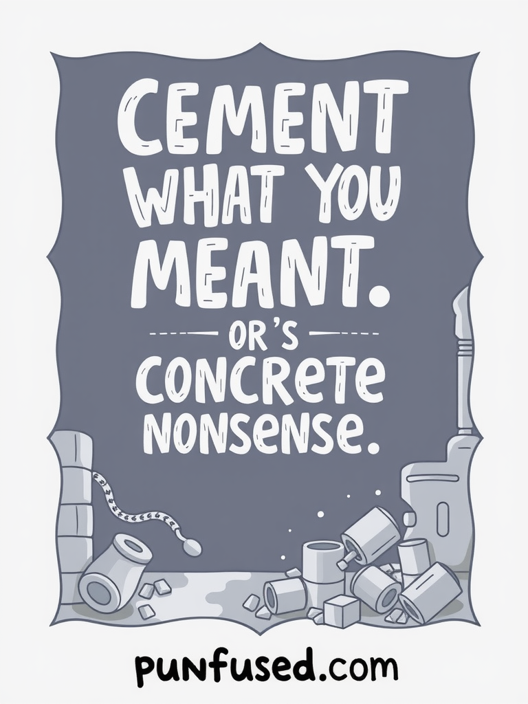 cement puns