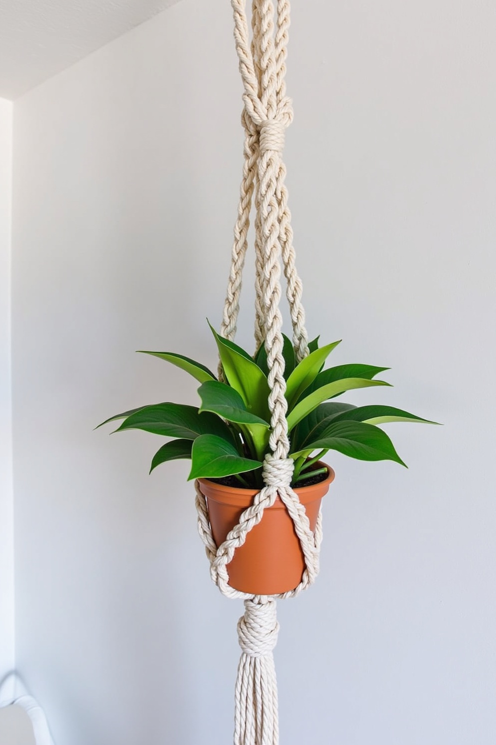 Spiraled Macrame Plant Hanger