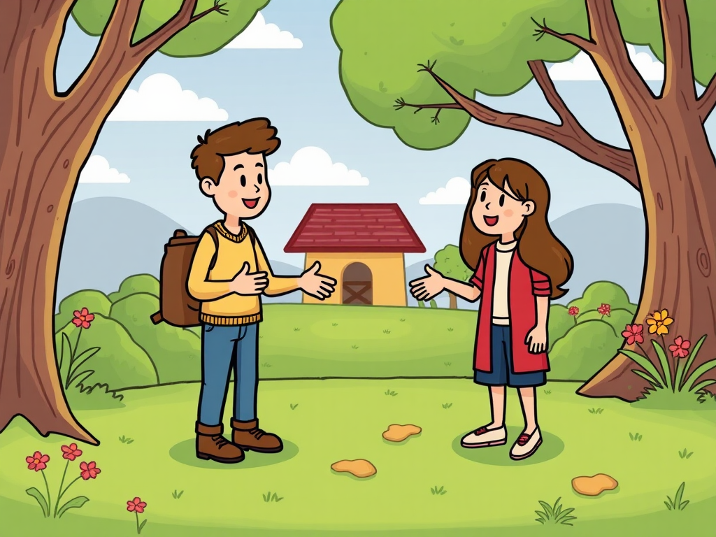 introductions simple cartoon/clipart