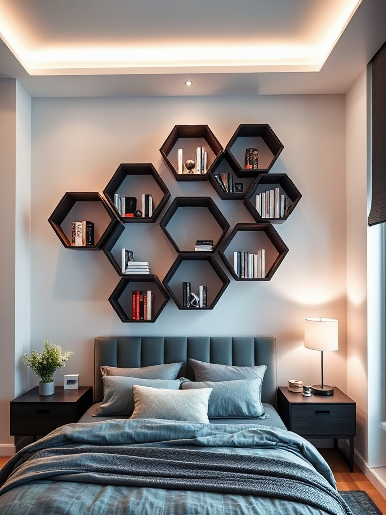 Bedroom Bookshelves Ideas