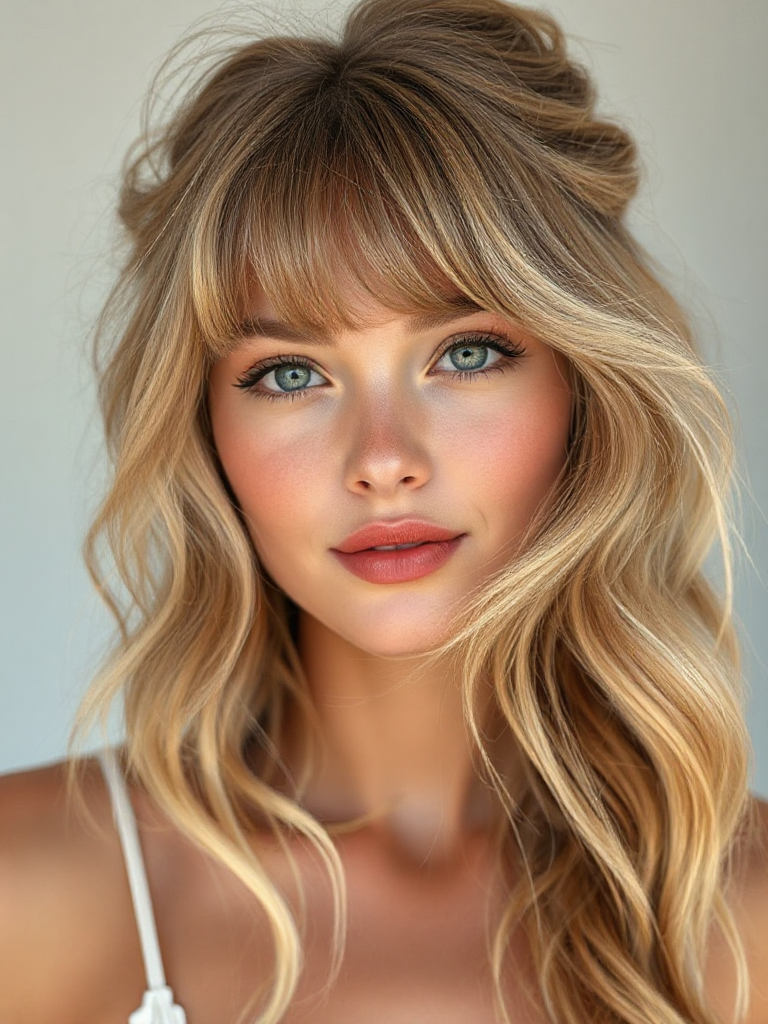 Medium-Length Hairstyles with Bangs