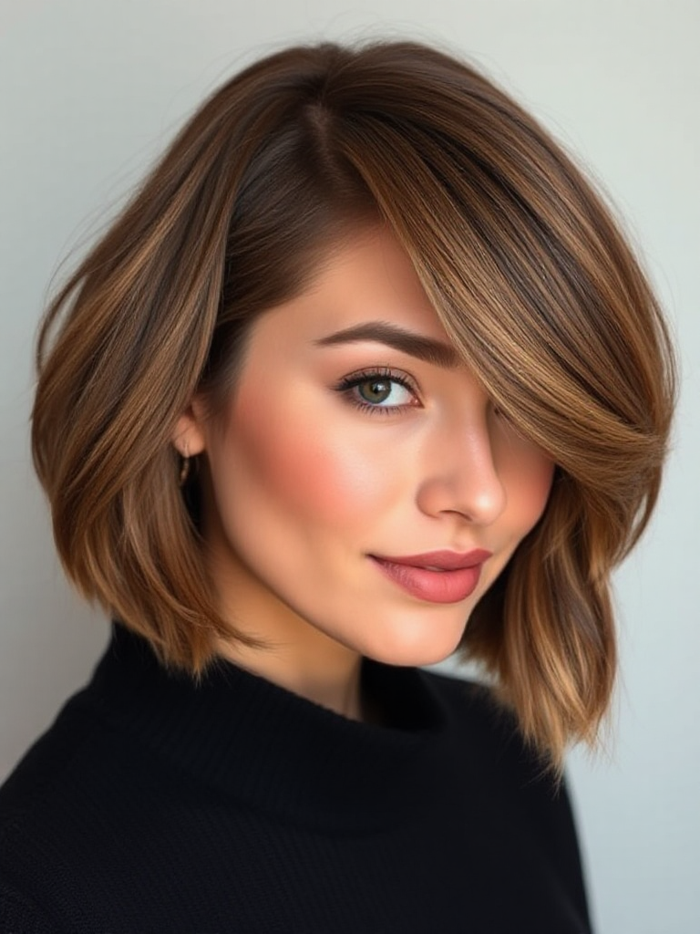 Chin-Length Hairstyle For Women