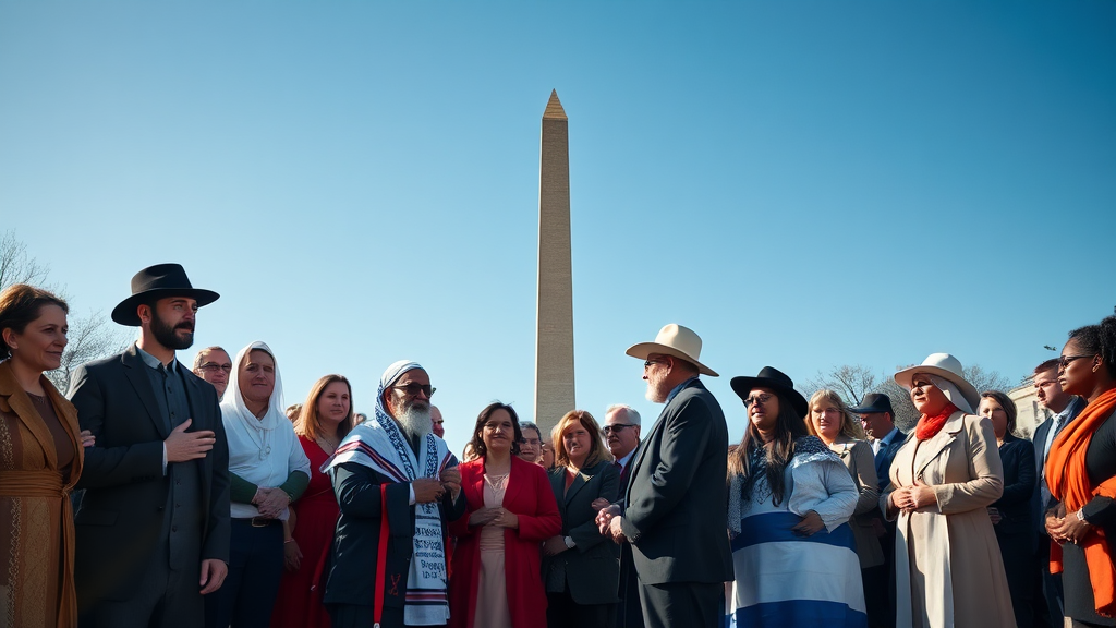 기독교인과 유대인 지도자들이 모인 모습