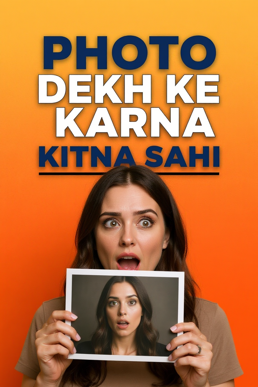 Photo dekh ke karna kitna sahi