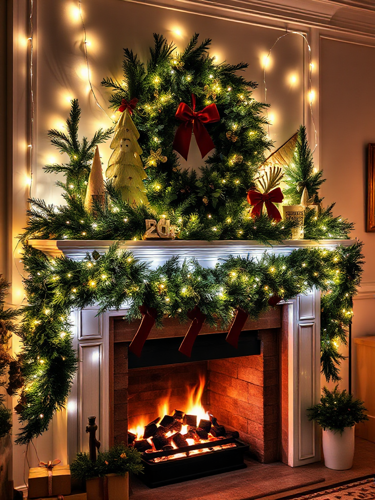 Christmas Mantel Decorating Ideas