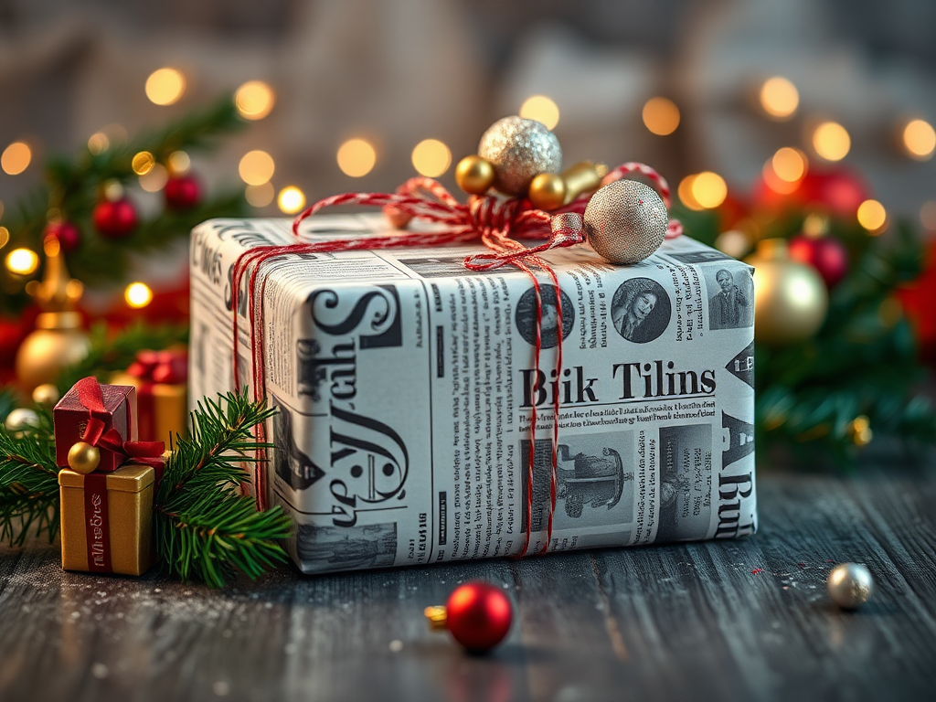 Image for Newspaper Gift Wrap