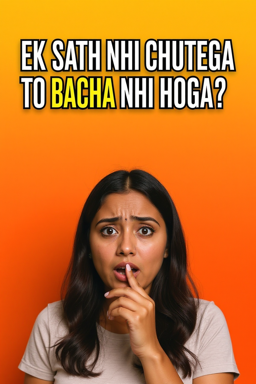 Ek sath nhi chutega to bacha nhi hoga?