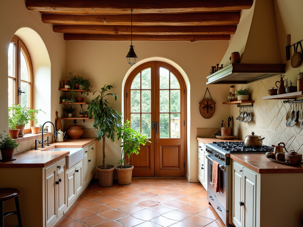 10+ Mediterranean Kitchen with Arched Doorways