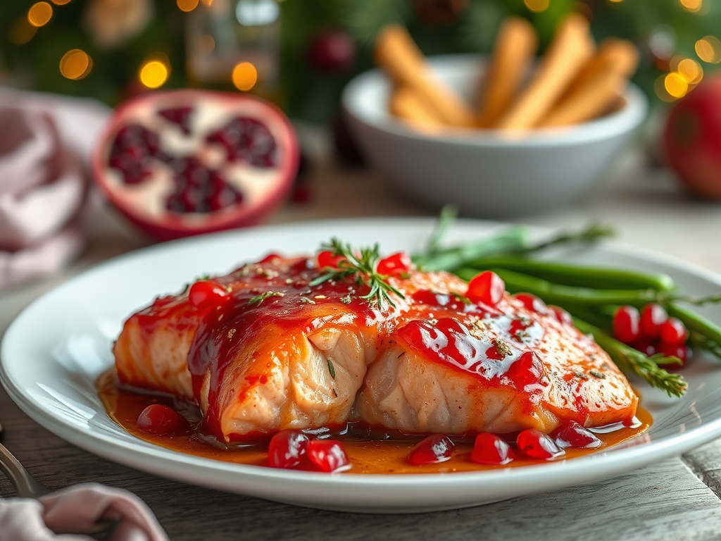 Image for Pomegranate Glazed Salmon