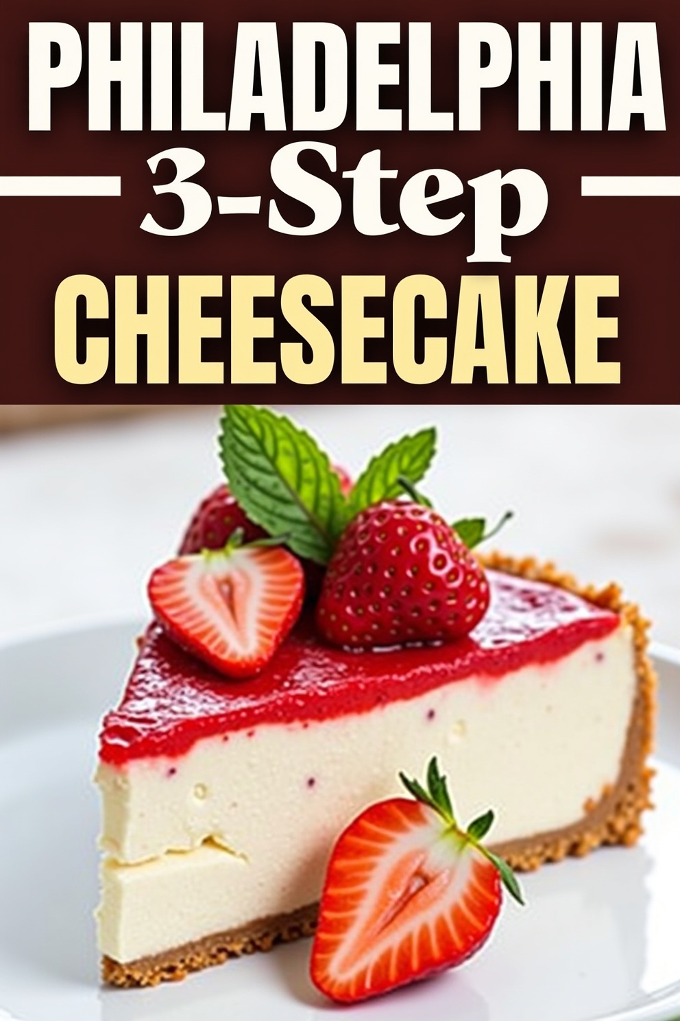 Philly 3 Step Cheesecake