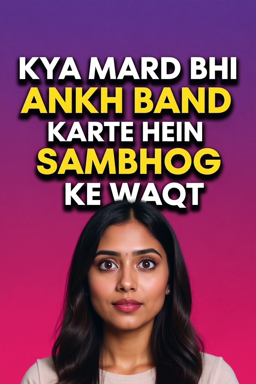 Kya mard bhi ankh band karte hein sambhog ke waqt
