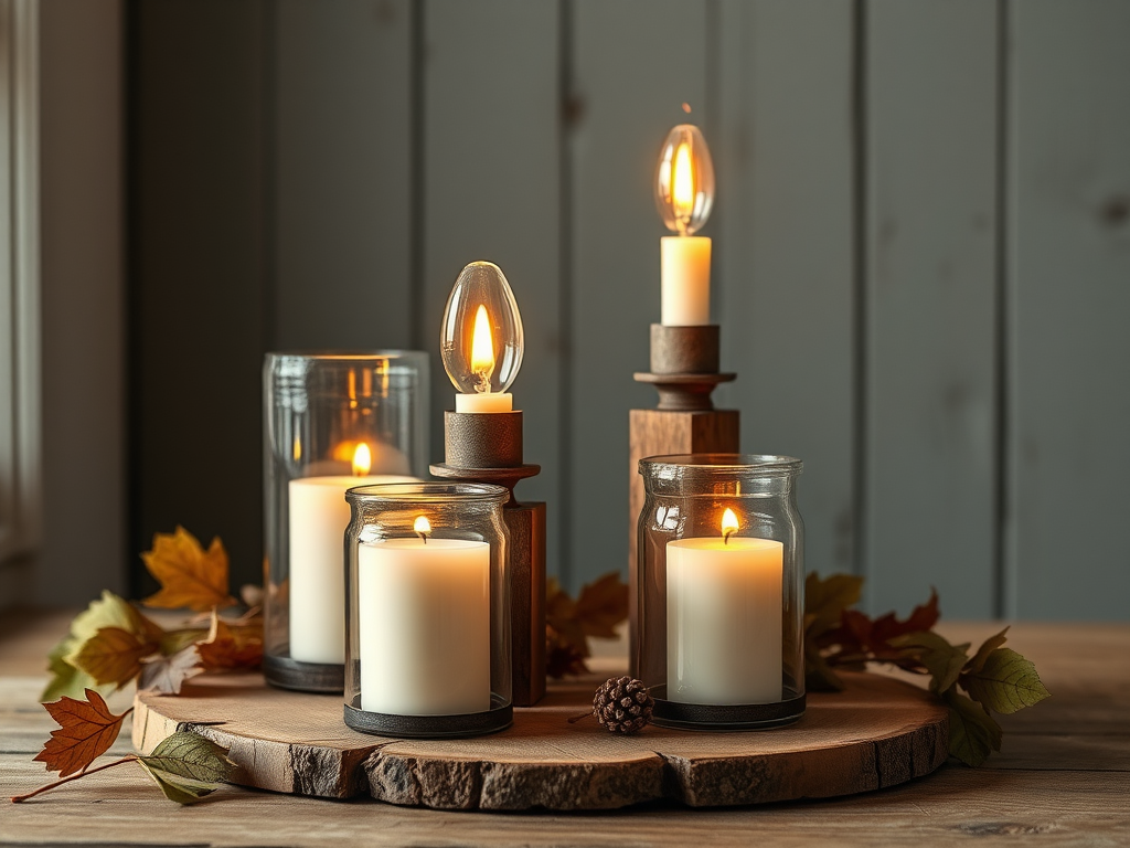 Image for Rustic Candle Holders: