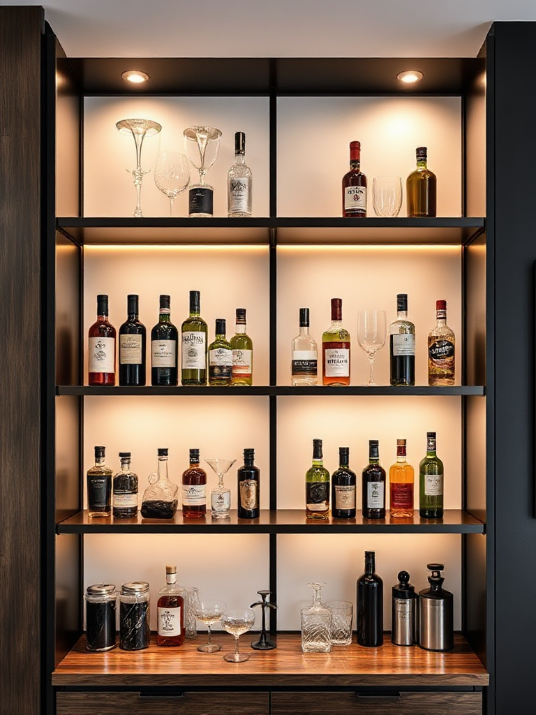 Home Bar Shelf Ideas