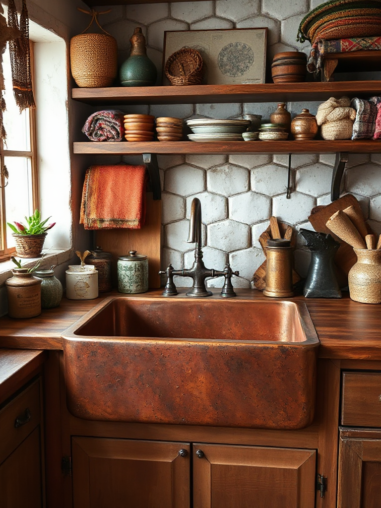 Bohemian Kitchen Sink Inspirations