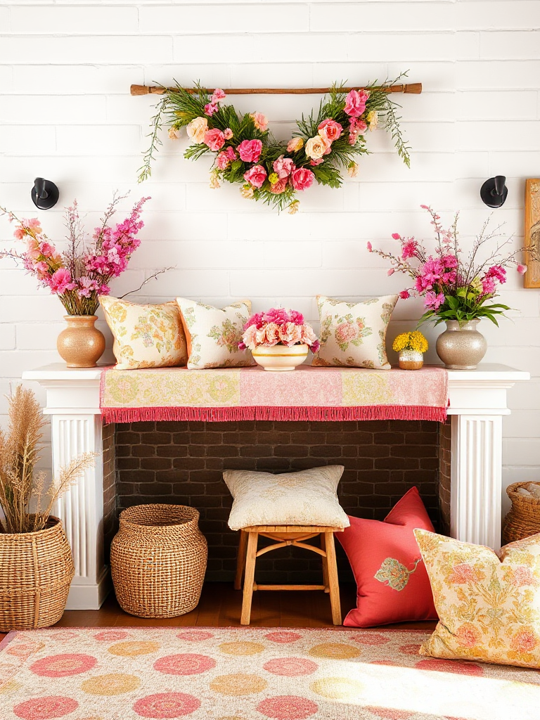 Spring Mantel Decorating Ideas