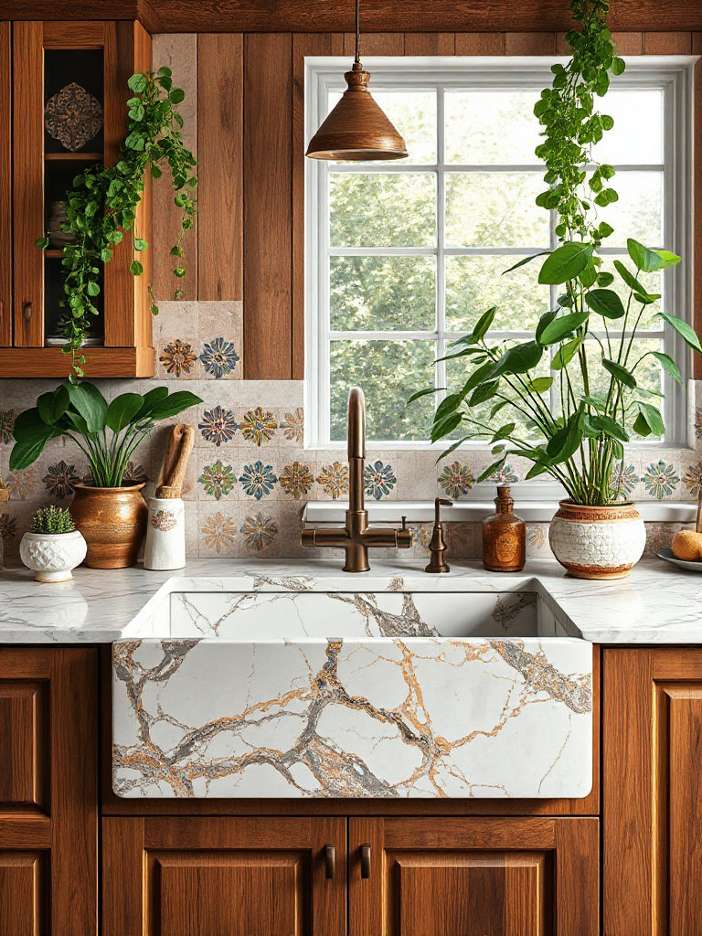 Bohemian Kitchen Sink Inspirations