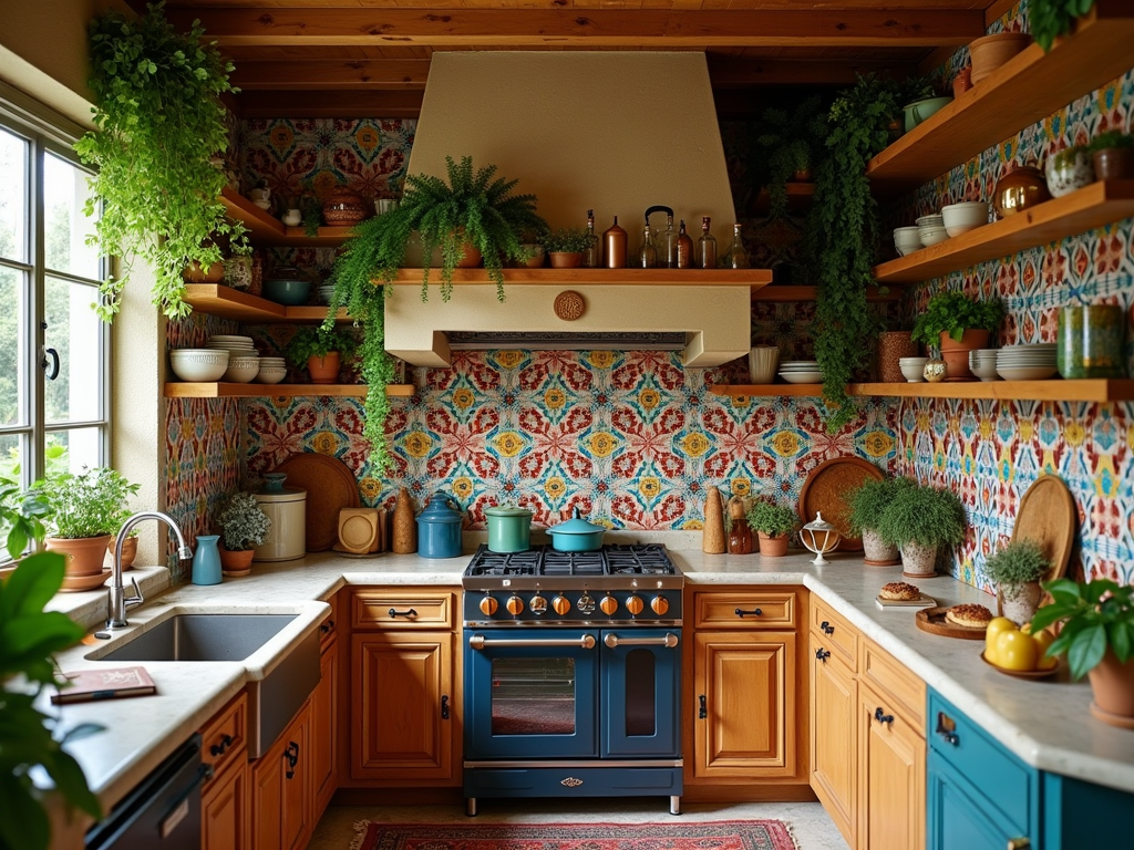 Elevate Your Cooking Space: Bohemian Kitchen Inspiration