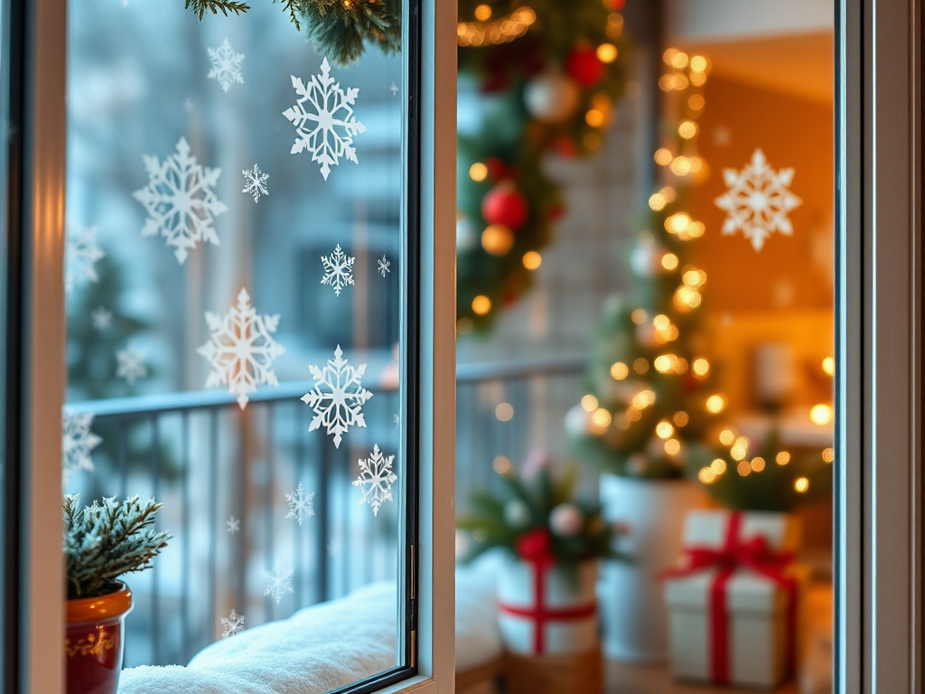 Image for Snowflake Window Clings: