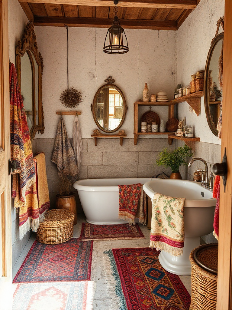 Dreamy boho bathroom inspirations