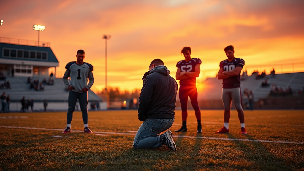 막대기를 잡은 사람들