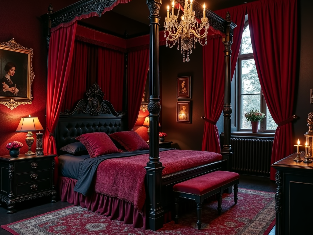 Enchanted Elegance: 10 Gothic Bedroom Ideas for the Ultimate Victorian Glam