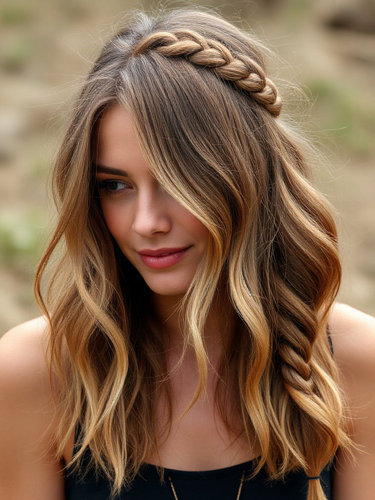 Medium-Length Hair with Layers