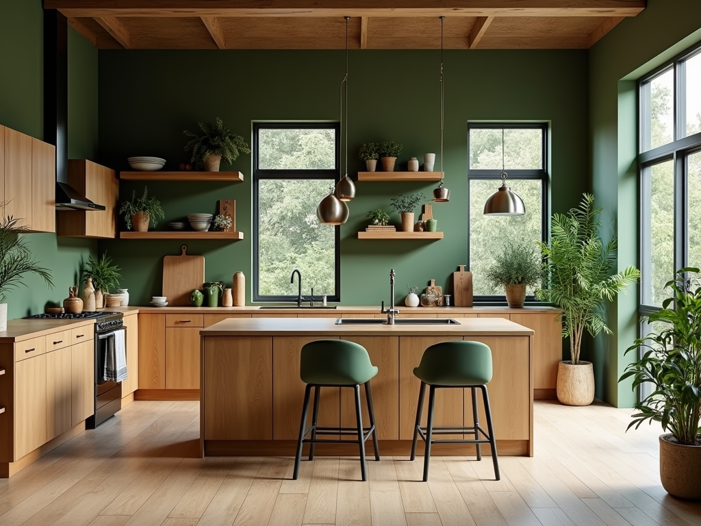 Choosing Smoky Olive Green: The Ideal Kitchen Paint Color