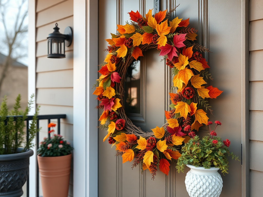 Image for Traditional Autumn Wreath: