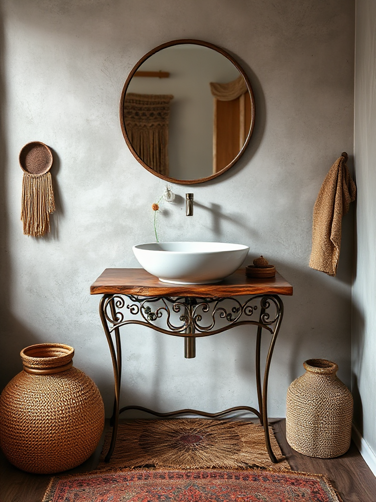 Boho Bathroom Sink Ideas