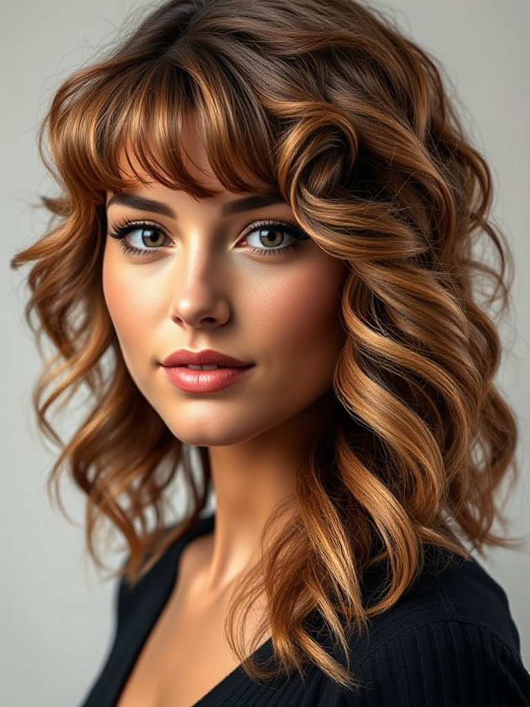 Shoulder-Length Wavy Hairstyles