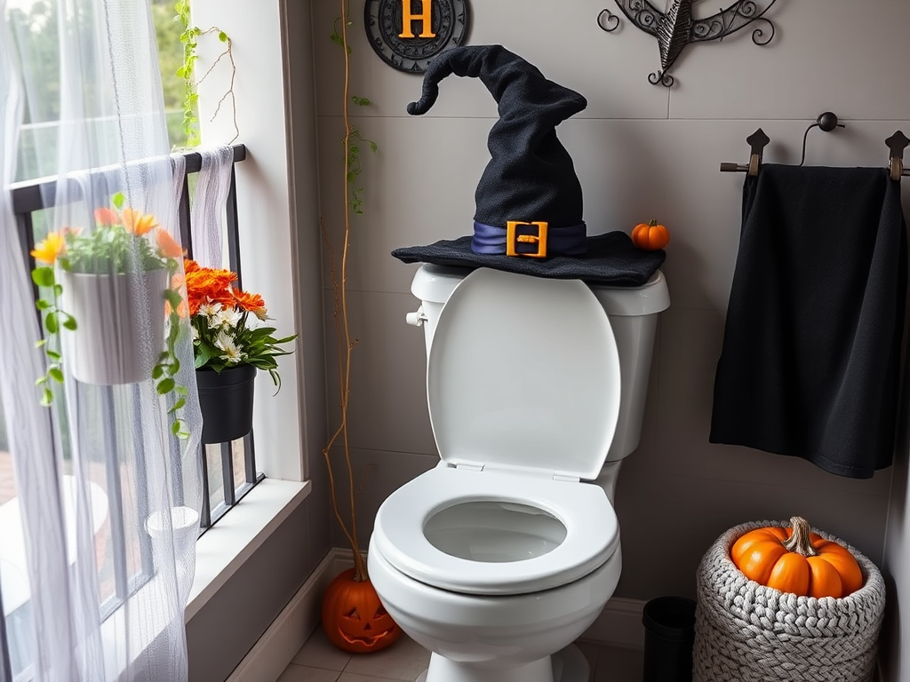 Image for Witch Hat Toilet Topper: