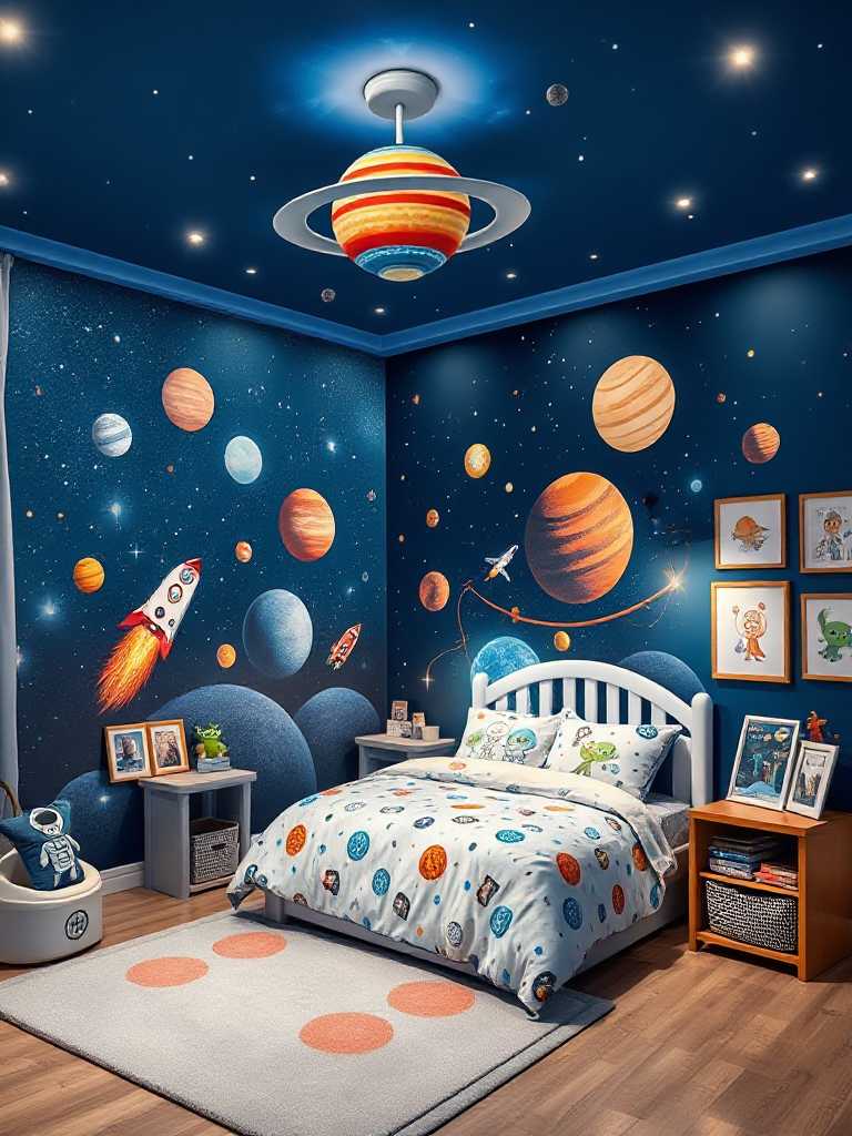 Space Themed Bedroom Ideas For Boy Toddlers