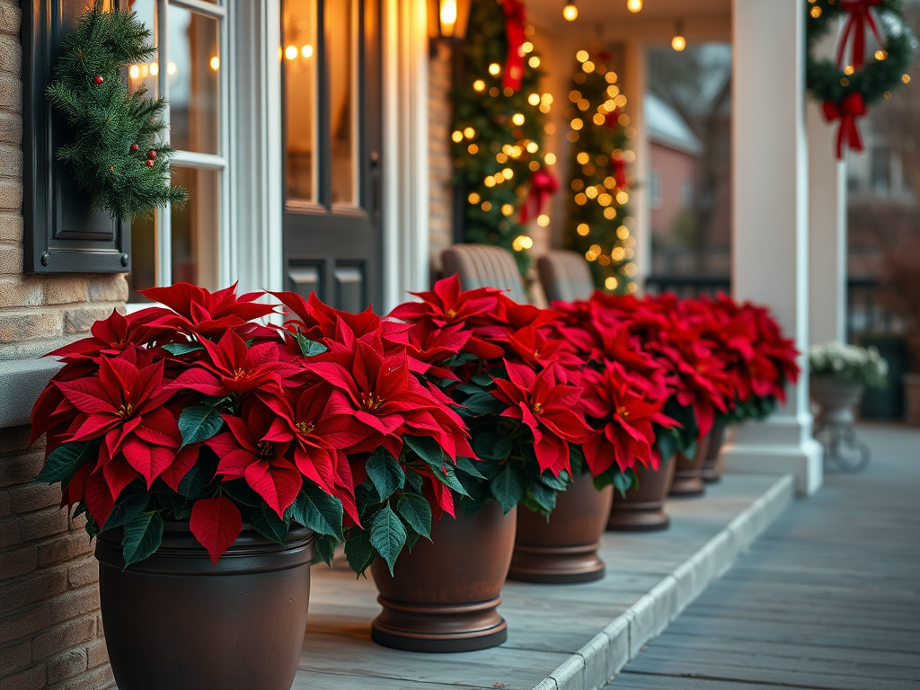 Image for Potted Poinsettias: