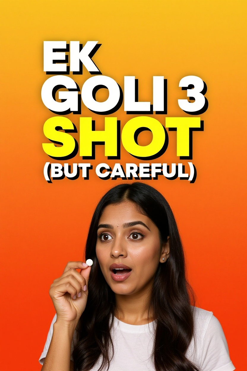 Ek goli 3 shot (but careful)