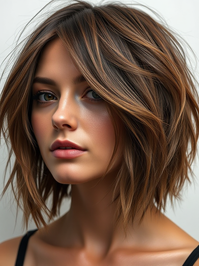 Shoulder-Length Hair with Layers