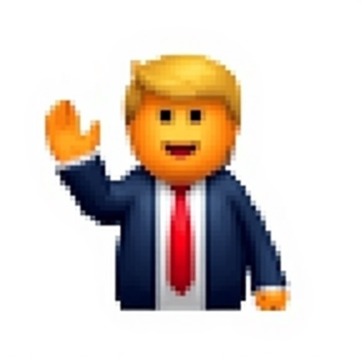 Donald Trump waving the pride flag 