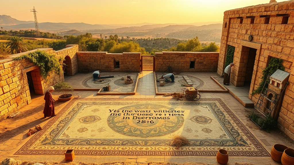 모자이크 바닥 이미지