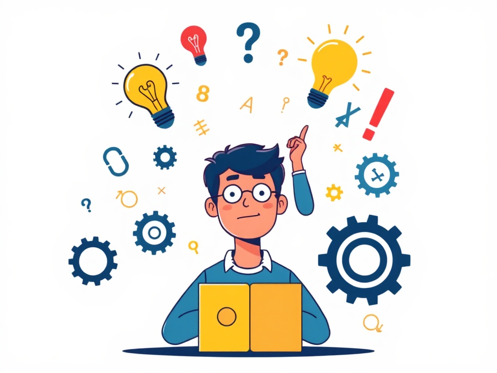 problem solving clipart on own basic image