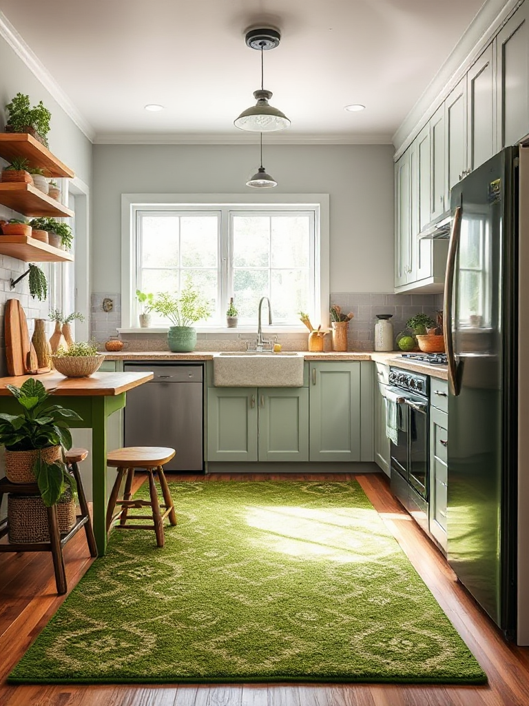 Green Color Kitchen Ideas