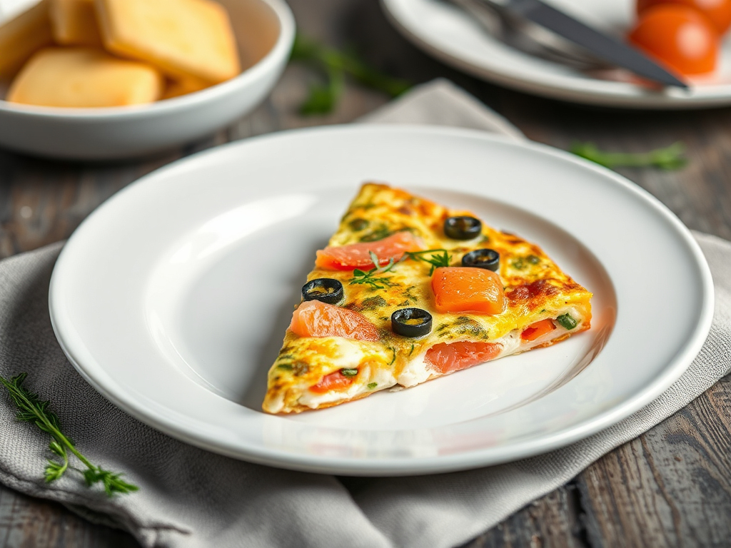 Image for Smoked Salmon and Dill Frittata with Cream Cheese: