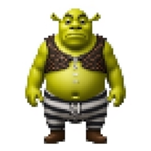 Shrek from the movie Shrek, Dressed as a prisoner