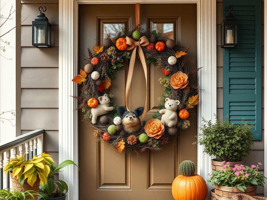 Image for Whimsical Woodland Creature Wreath: