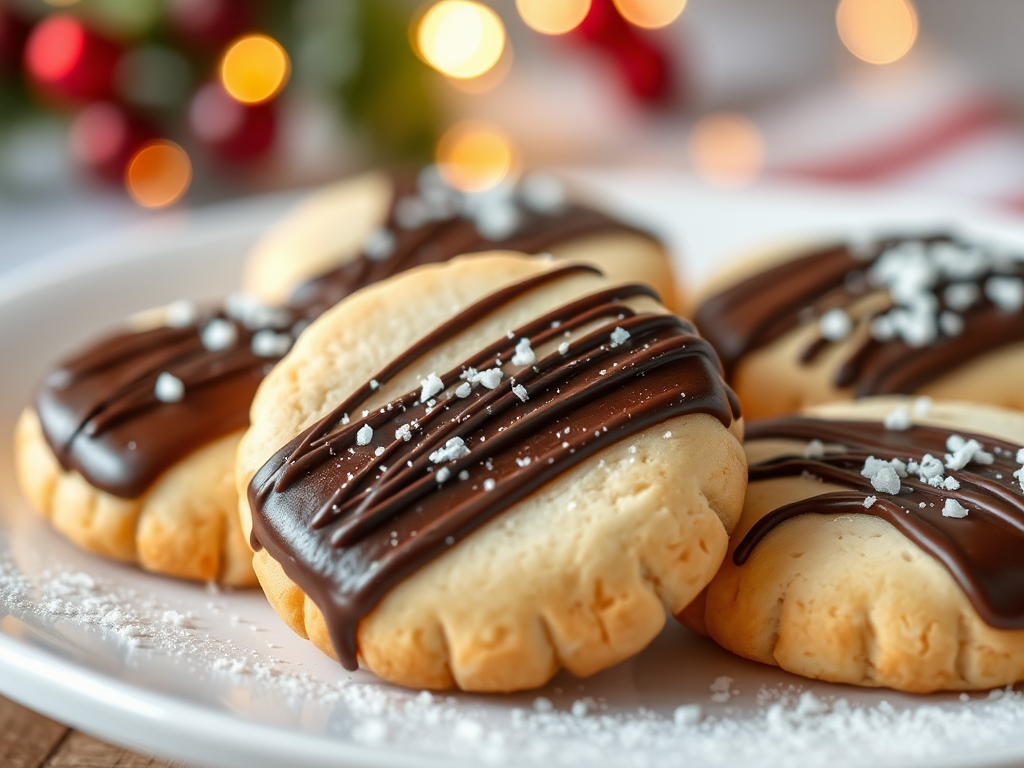 Image for Chocolate Dipped Shortbread Cookies