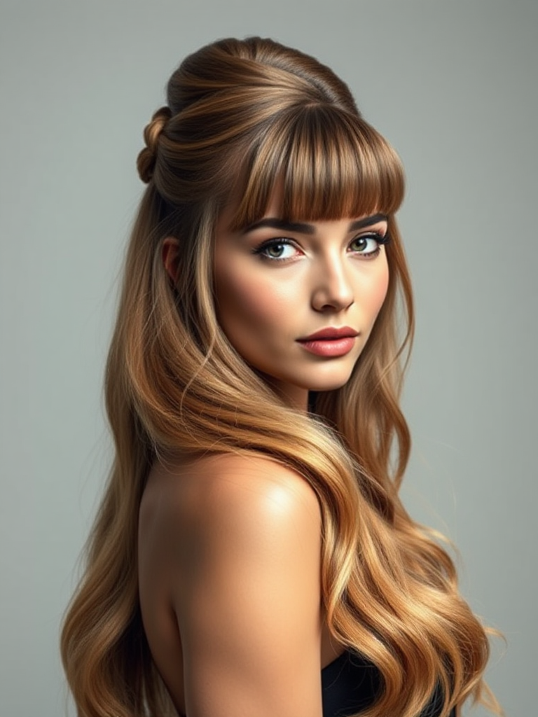 Long Hairstyles with Bangs