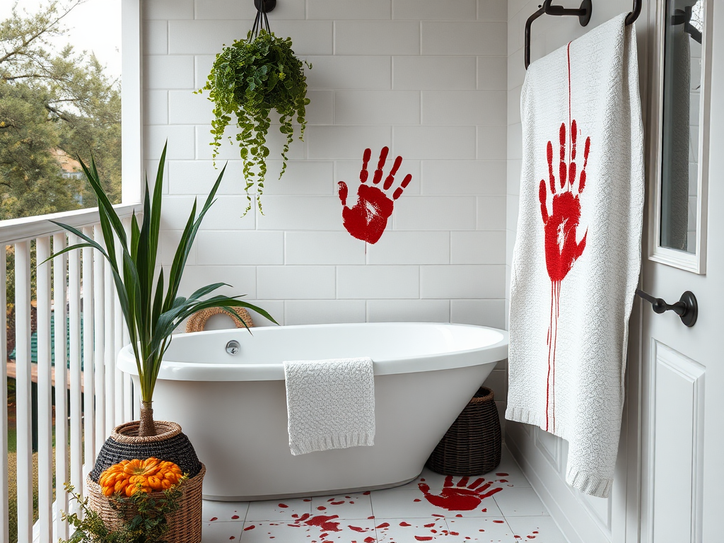 Image for Bloody Handprint Towels: