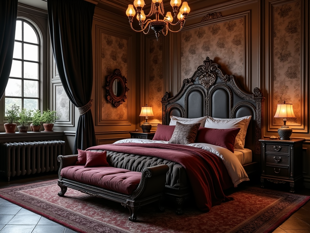 Steampunk Elegance: 10 Gothic Bedroom Inspirations