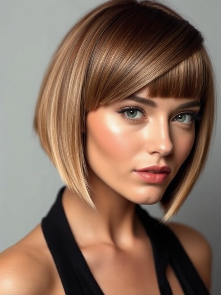 Short Blunt Bob with Bangs